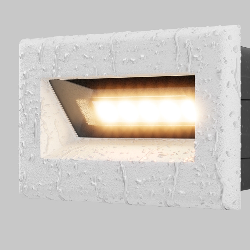 Maytoni O045SL-L3W3K - LED Vanjska ugradbena svjetiljka BOSCA LED/3W/230V 3000K IP65 bijela