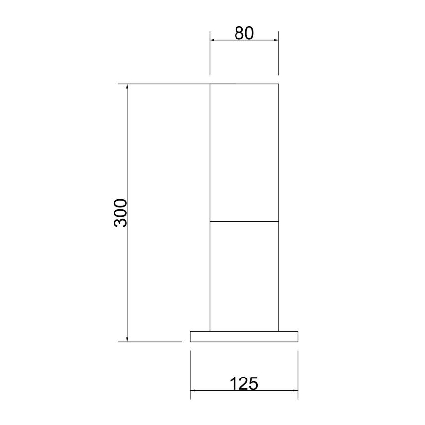 Maytoni O418FL-01B - Vanjska lampa WILLIS 1xE27/60W/230V 30 cm IP54 crna