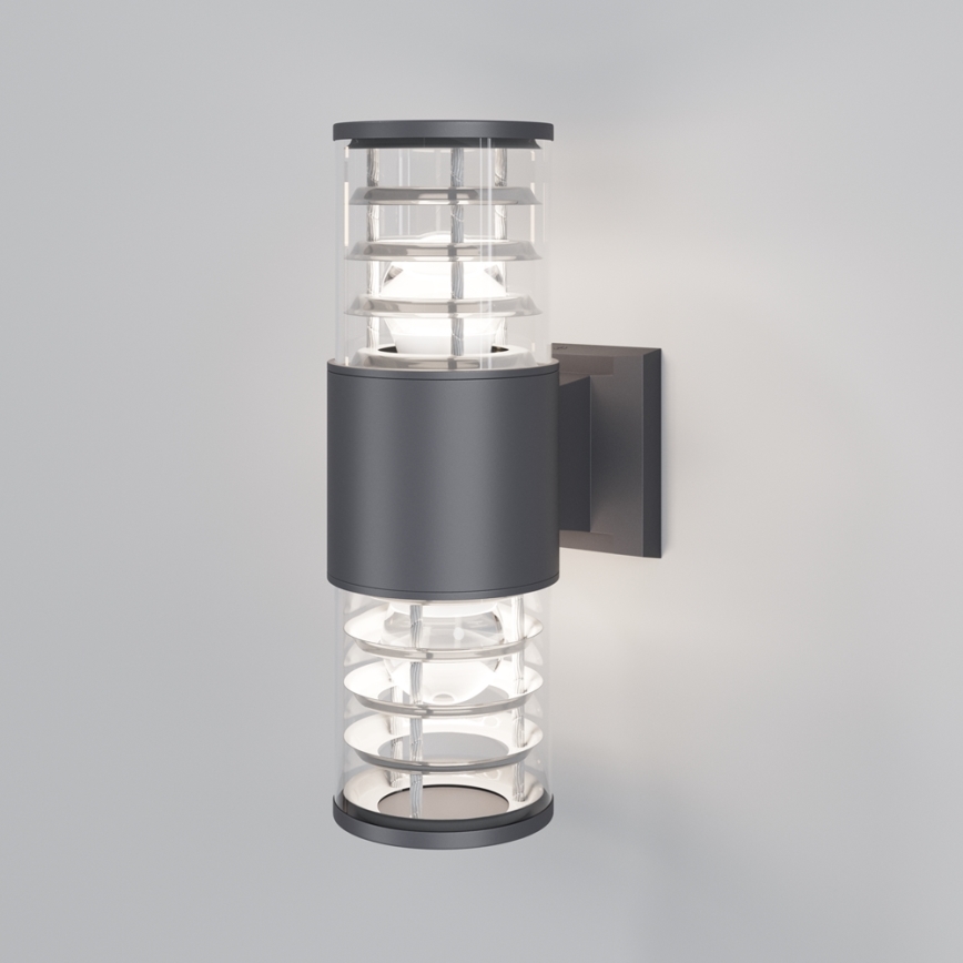 Maytoni O576WL-02GR - Vanjska zidna svjetiljka BRONX 2xE27/60W/230V IP54 antracit