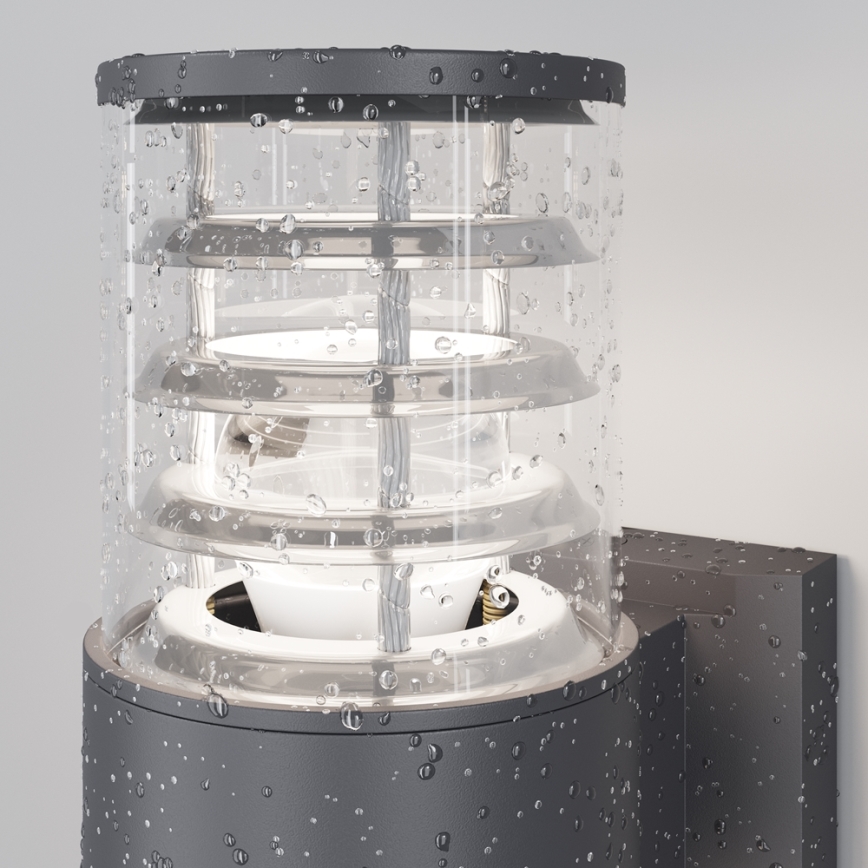 Maytoni O576WL-02GR - Vanjska zidna svjetiljka BRONX 2xE27/60W/230V IP54 antracit