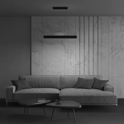 Maytoni P010PL-L23B4K - LED Luster na sajli STEP LED/23W/230V 4000K 91 cm crna