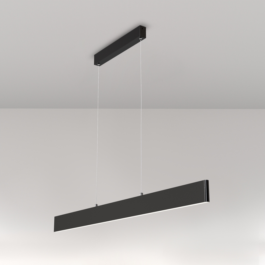 Maytoni P010PL-L30B4K - LED Luster na sajli STEP LED/30W/230V 4000K 118,5 cm crna