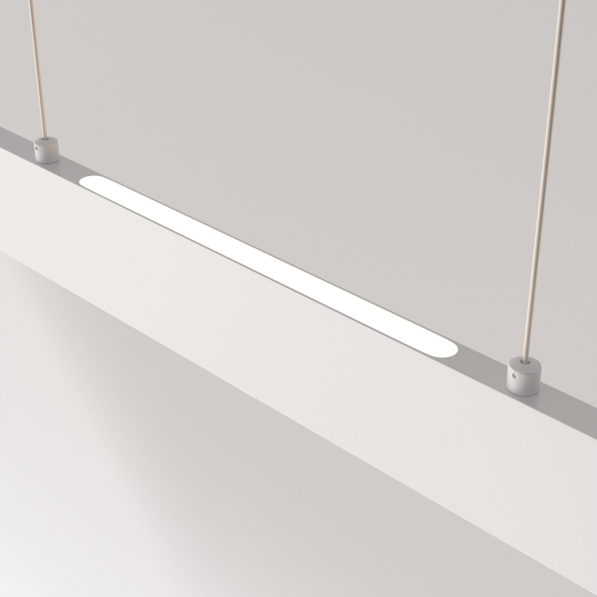 Maytoni P010PL-L30W4K - LED Luster na sajli STEP LED/30W/230V 4000K 118,5 cm bijela