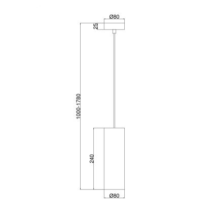 Maytoni P011PL-01G - Luster na sajli GIOIA 1xE14/40W/230V zlatna