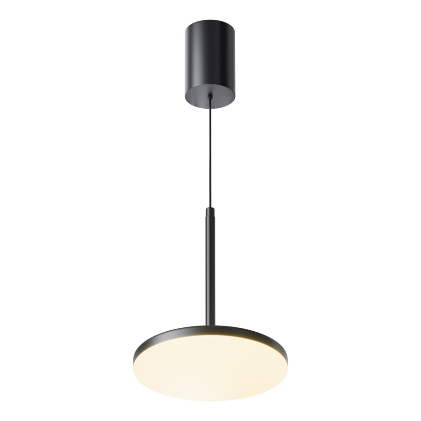 Maytoni P076PL-L12W3K-B - LED Luster na sajli PLATO LED/12W/230V 3000K crna