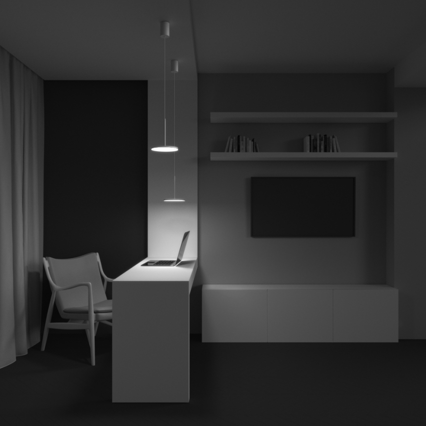 Maytoni P076PL-L12W3K-W - LED Luster na sajli PLATO LED/12W/230V 3000K bijela