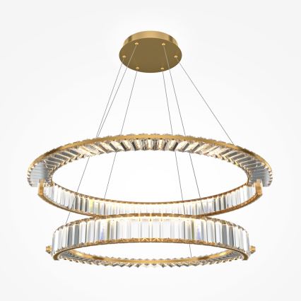 Maytoni P097PL-L90G4K - LED luster na sajli KRONE LED/90W/230V CRI 90, promjer 102 cm, zlatna