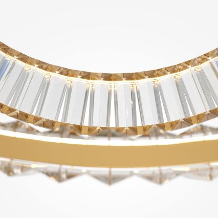 Maytoni P097PL-L90G4K - LED luster na sajli KRONE LED/90W/230V CRI 90, promjer 102 cm, zlatna