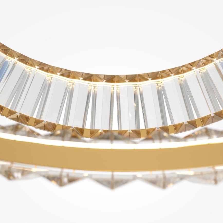 Maytoni P097PL-L90G4K - LED luster na sajli KRONE LED/90W/230V CRI 90, promjer 102 cm, zlatna