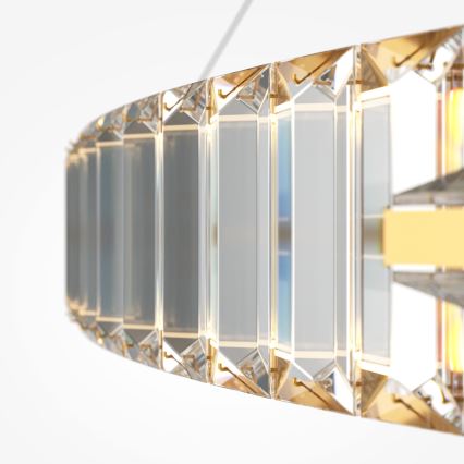 Maytoni P097PL-L90G4K - LED luster na sajli KRONE LED/90W/230V CRI 90, promjer 102 cm, zlatna
