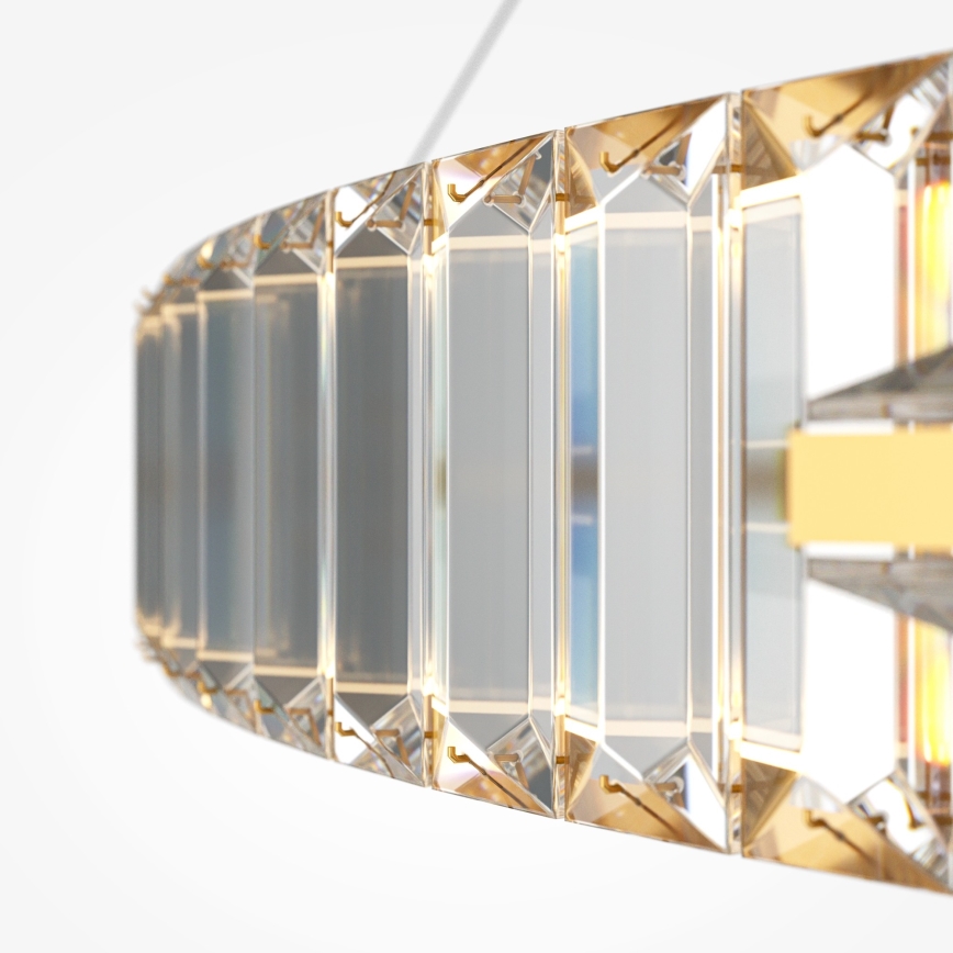 Maytoni P097PL-L90G4K - LED luster na sajli KRONE LED/90W/230V CRI 90, promjer 102 cm, zlatna