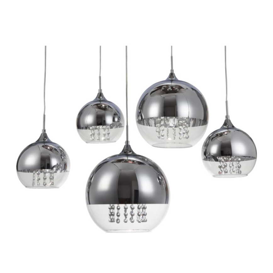Maytoni P140-PL-170-5-N - Luster na sajli FERMI 5xE27/60W/230V sjajni krom