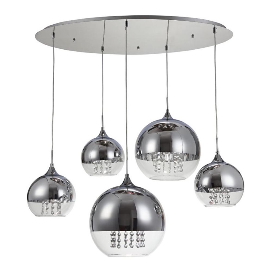 Maytoni P140-PL-170-5-N - Luster na sajli FERMI 5xE27/60W/230V sjajni krom