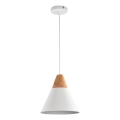 Maytoni P359-PL-01-W - Luster na sajli BICONES 1xE27/60W/230V pr. 22 cm bijela/bež