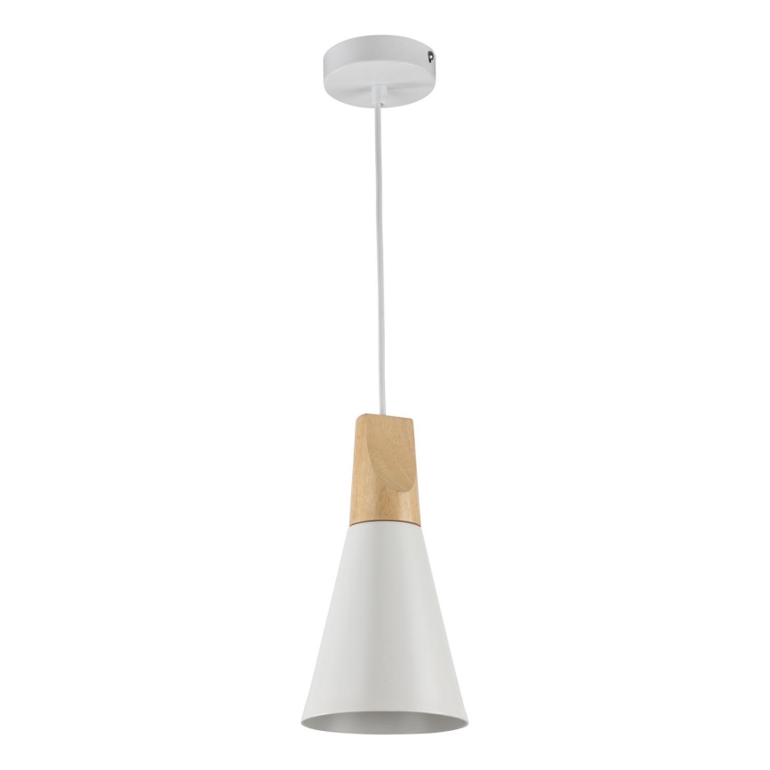 Maytoni P359-PL-140-W - Luster na sajli BICONES 1xE27/60W/230V pr. 14 cm bijela/bež