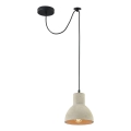 Maytoni T434-PL-01-GR - Luster na sajli BRONI 1xE27/60W/230V pr. 16 cm siva