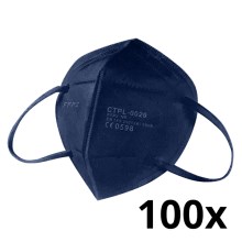 Media Sanex Zaštitna maska FFP2 NR / KN95 Dark blue 100 kom