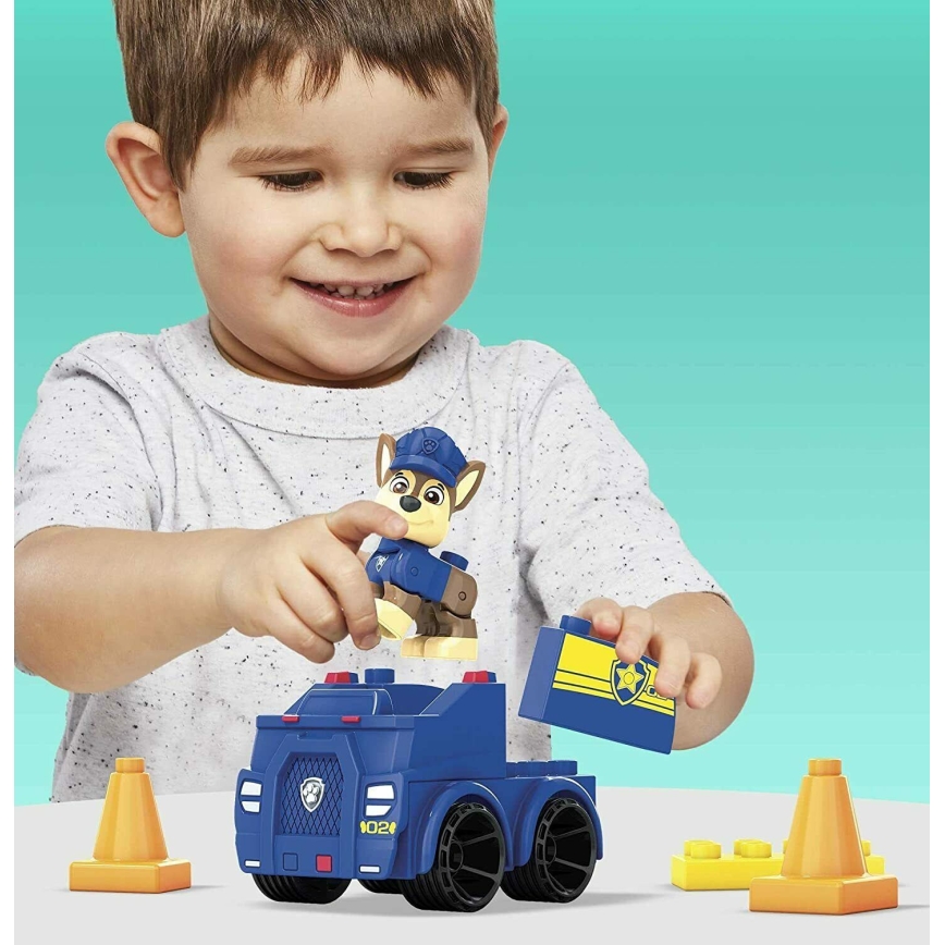 Mega Bloks - Dječji set Psići u ophodnji Chaseov automobil