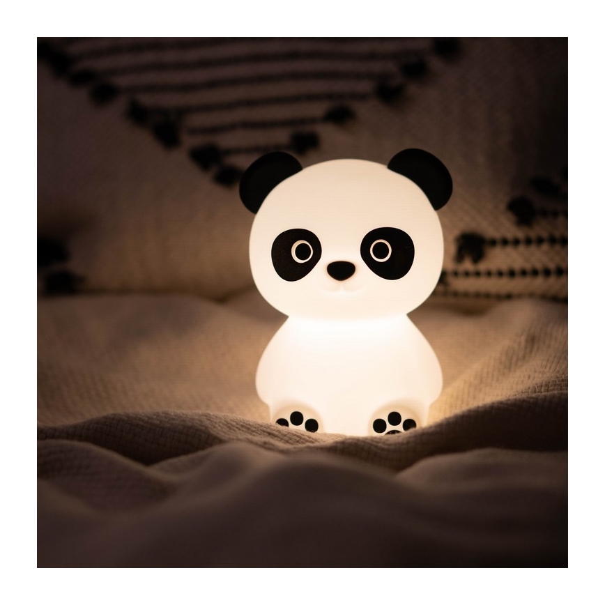MegaLight - LED RGB Prigušiva punjiva dječja dodirna lampa PADDY PANDA LED/5V