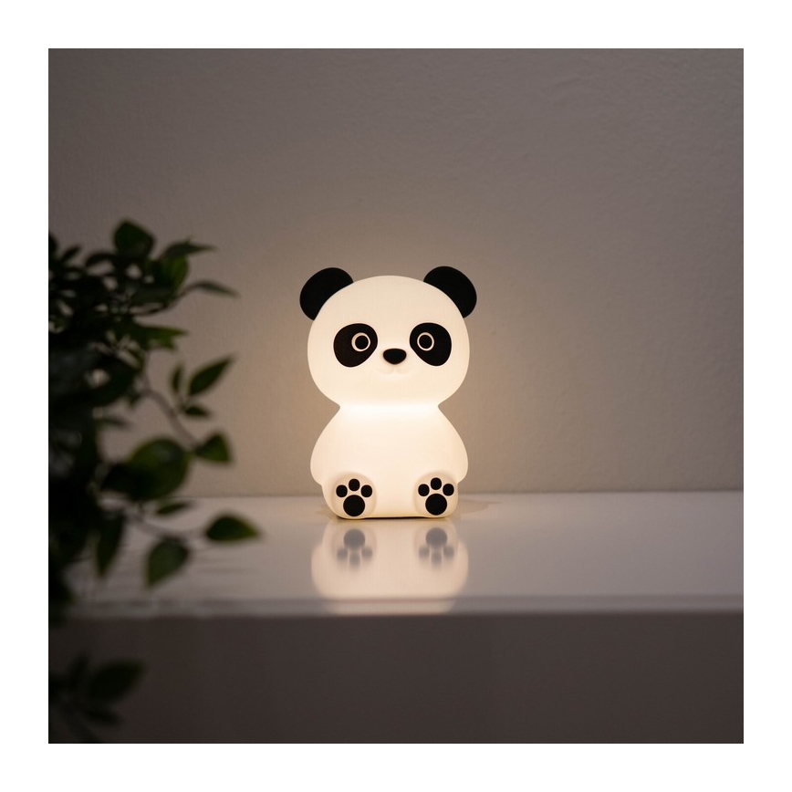 MegaLight - LED RGB Prigušiva punjiva dječja dodirna lampa PADDY PANDA LED/5V