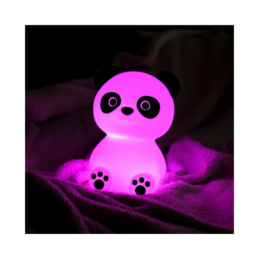 MegaLight - LED RGB Prigušiva punjiva dječja dodirna lampa PADDY PANDA LED/5V