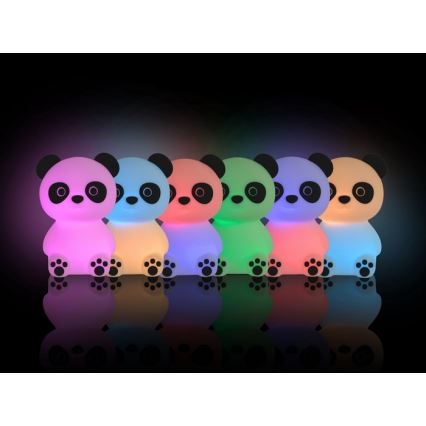 MegaLight - LED RGB Prigušiva punjiva dječja dodirna lampa PADDY PANDA LED/5V