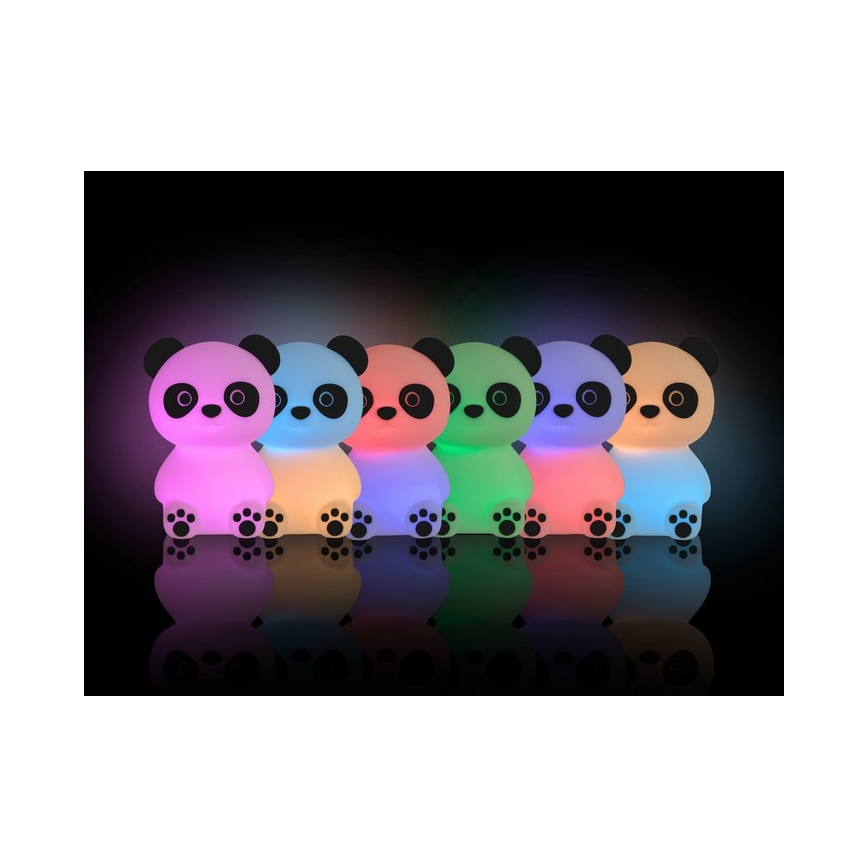 MegaLight - LED RGB Prigušiva punjiva dječja dodirna lampa PADDY PANDA LED/5V