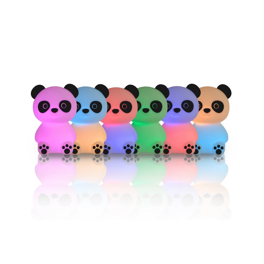 MegaLight - LED RGB Prigušiva punjiva dječja dodirna lampa PADDY PANDA LED/5V