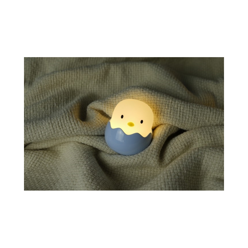 MegaLight - LED RGB Prigušiva punjiva dječja dodirna lampa EGGY EGG LED/5V
