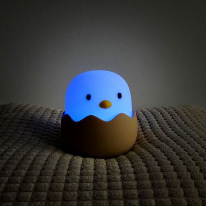 MegaLight - LED RGB Prigušiva punjiva dječja dodirna lampa EGGY EGG LED/5V
