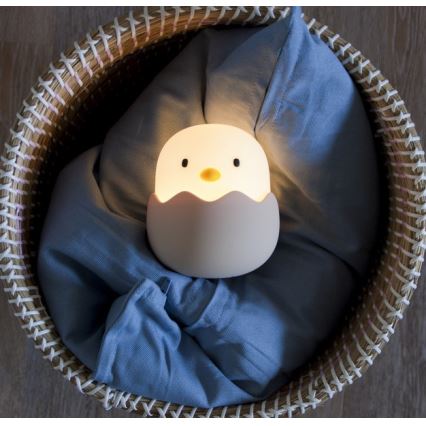 MegaLight - LED RGB Prigušiva punjiva dječja dodirna lampa EGGY EGG LED/5V