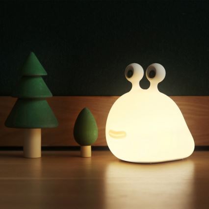 MegaLight - LED RGB Prigušiva punjiva dječja dodirna lampa MOMO MOON LED/5V