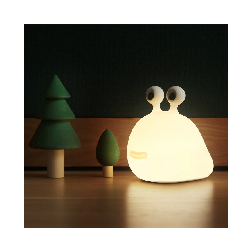 MegaLight - LED RGB Prigušiva punjiva dječja dodirna lampa MOMO MOON LED/5V