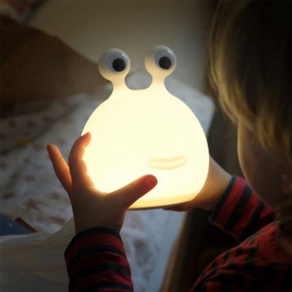 MegaLight - LED RGB Prigušiva punjiva dječja dodirna lampa MOMO MOON LED/5V