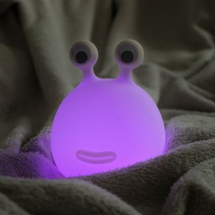 MegaLight - LED RGB Prigušiva punjiva dječja dodirna lampa MOMO MOON LED/5V