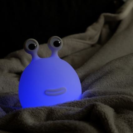 MegaLight - LED RGB Prigušiva punjiva dječja dodirna lampa MOMO MOON LED/5V