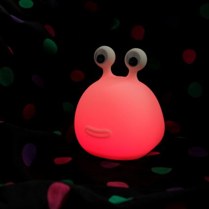 MegaLight - LED RGB Prigušiva punjiva dječja dodirna lampa MOMO MOON LED/5V