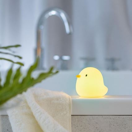 MegaLight - LED RGB Punjiva dječja dodirna lampa za kadu SWIMMY DUCK LED/5V IP67