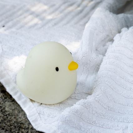 MegaLight - LED RGB Punjiva dječja dodirna lampa za kadu SWIMMY DUCK LED/5V IP67