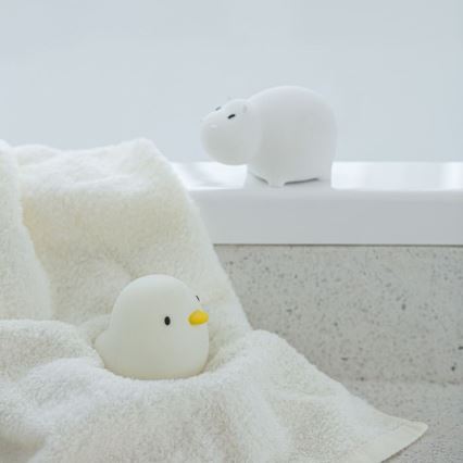 MegaLight - LED RGB Punjiva dječja dodirna lampa za kadu SWIMMY DUCK LED/5V IP67