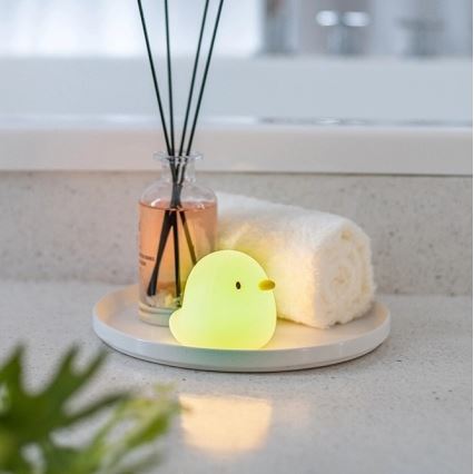 MegaLight - LED RGB Punjaća dječja dodirna lampa za kadu SWIMMY DUCK LED/5V IP67