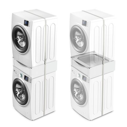 Meliconi 656112 - Nadstavec za perilicu i sušilicu s izvlačnim spremnikom od 28 l, bijeli