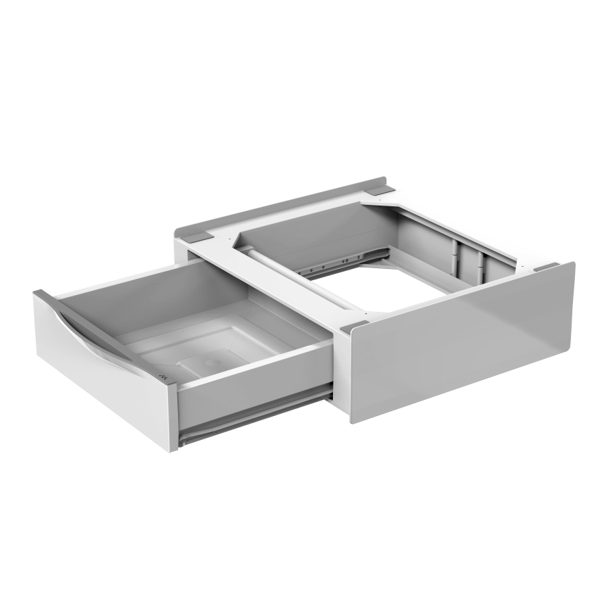 Meliconi 656112 - Nadstavec za perilicu i sušilicu s izvlačnim spremnikom od 28 l, bijeli