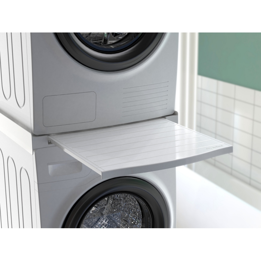 Meliconi 656113 - Adapter za slaganje perilice i sušilice s izvlačnom ladicom 70 cm bijeli