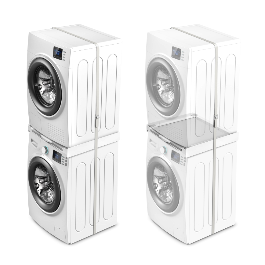 Meliconi 656114 - adapter za slaganje perilice i sušilice 70 cm bijeli