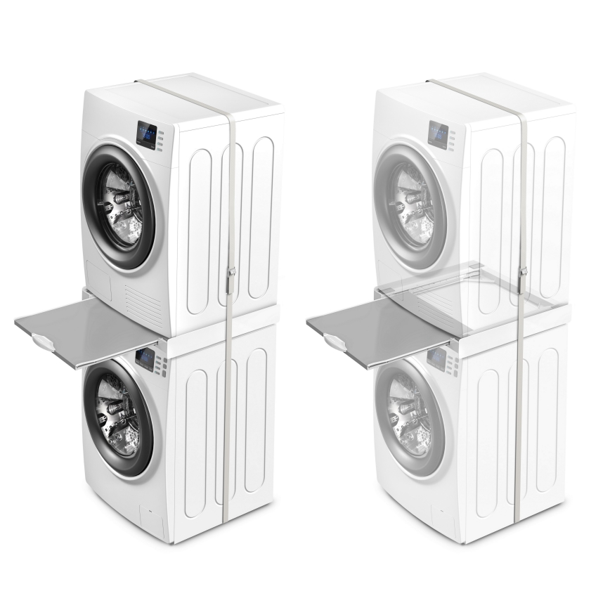 Meliconi 656114 - adapter za slaganje perilice i sušilice 70 cm bijeli