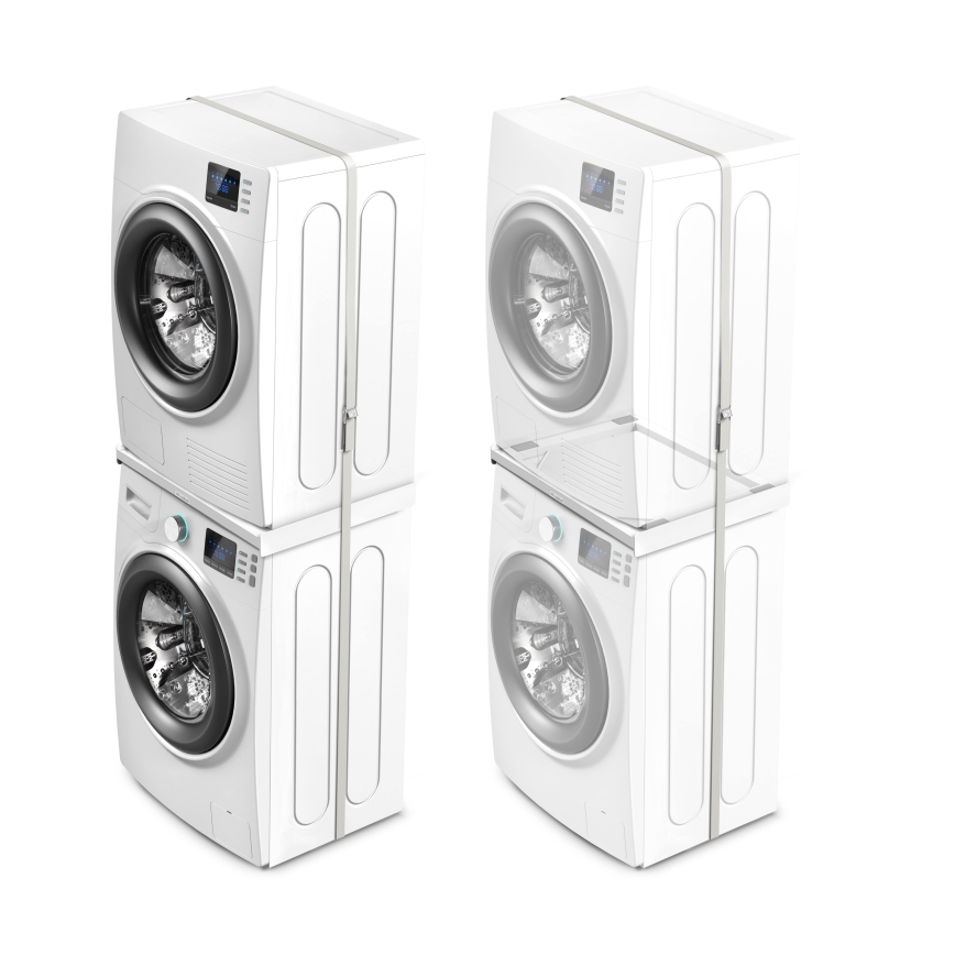 Meliconi 656116 - Adapter za slaganje perilice i sušilice 46 cm bijeli