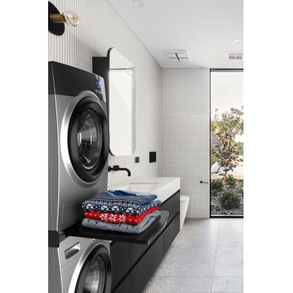 Meliconi 656136 - Adapter za slaganje perilice i sušilice s izvlačnom ladicom 60 cm, crni