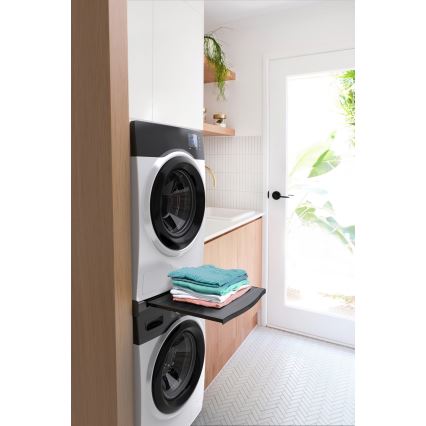 Meliconi 656136 - Adapter za slaganje perilice i sušilice s izvlačnom ladicom 60 cm, crni