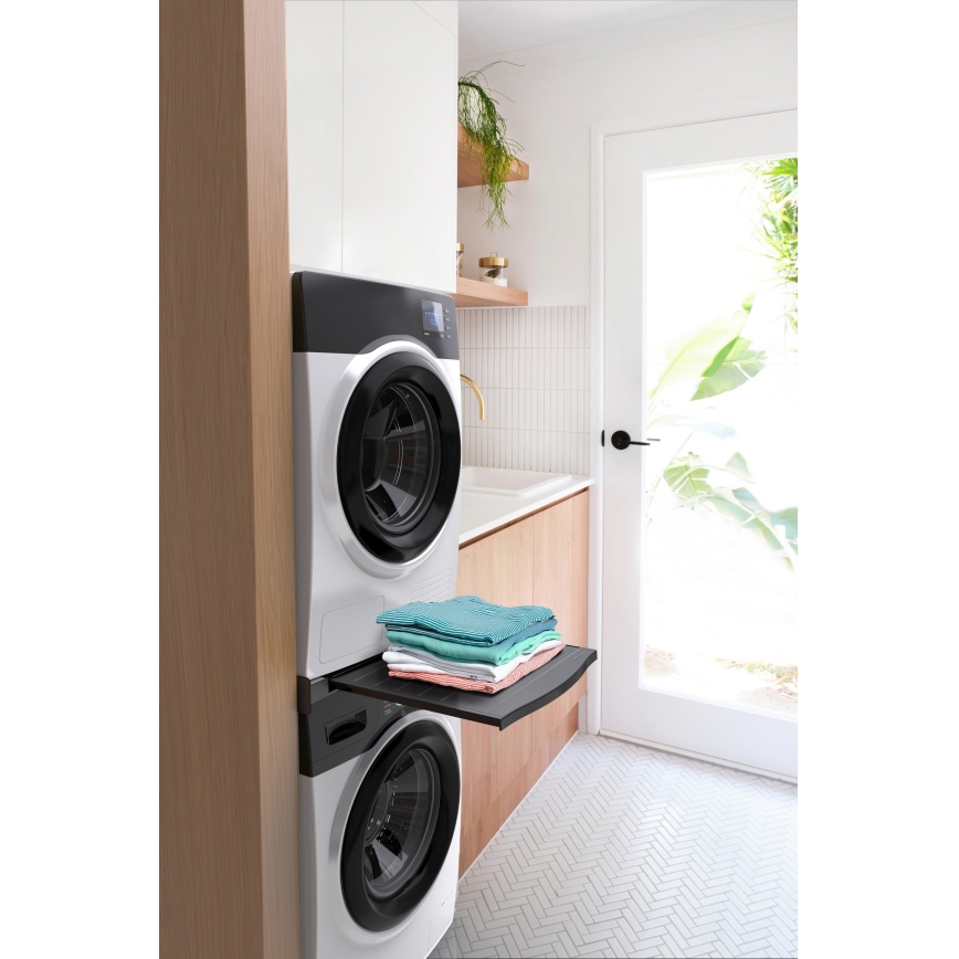 Meliconi 656136 - Adapter za slaganje perilice i sušilice s izvlačnom ladicom 60 cm, crni